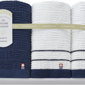 【ラッピング無料】国産 今治 シンシアコットン フェイスタオル 2P & ウォッシュタオル S-10250 綿100% 日本製