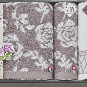 【ラッピング無料】国産 今治 & 泉州 ビターローズ タオルセット ISB58400 綿100% 日本製 バスタオル フェイスタオル 泉州ハンドタオル