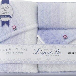 【ラッピング無料】国産 西川 レスプリピュール 今治タオルセット TT82503507 綿100% 日本製 バスタオル フェイス ウォッシュ タオル