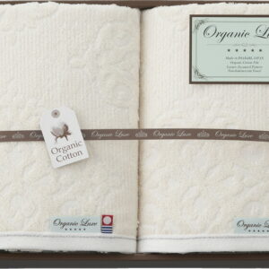 【ラッピング無料】国産 オーガニックリュクス オーガニックコットン使用 今治産バスタオル 2P LU6027 綿100% 日本製