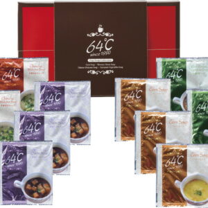 【ラッピング無料】64℃ スープギフト M-S15 コーンスープ 中華わかめスープ 洋風オニオンスープ 欧風野菜スープ