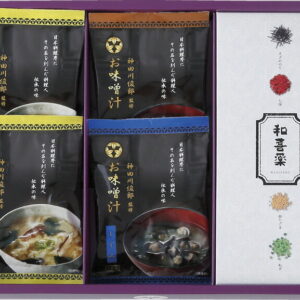 【ラッピング無料】神田川俊郎監修 味和心 お味噌汁･お吸い物･やくみギフト[椿] FKMT-BN 玉子フリーズドライフリーズドライ 和喜薬