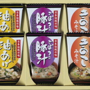 【ラッピング無料】フリーズドライ 「お味噌汁三種の味詰合せ 」 KF-AE