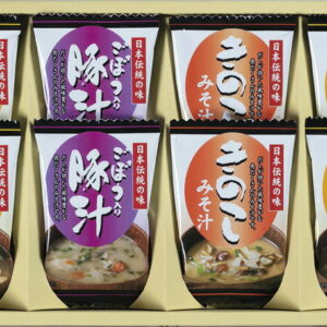 【ラッピング無料】フリーズドライ 「お味噌汁三種の味詰合せ 」 KF-BO