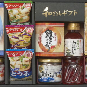 【ラッピング無料】白だしバラエティセット SD-DO 鮭ほぐし 昆布つゆ白だし 鮪ほぐし あごだし 鮭めんたいこふりかけ かつお削りぶし アマノフーズいつもの おみそ汁