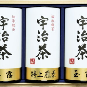 【ラッピング無料】宇治茶詰合せ(伝承銘茶) 木箱入 LC1-201 玉露 特上煎茶