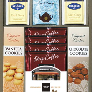 【ラッピング無料】エクセルシオールカフェ ドリップコーヒーセット REX-BE アールグレイ紅茶ティーバッグ アールグレイ紅茶ティーバッグ モカブレンド クッキー