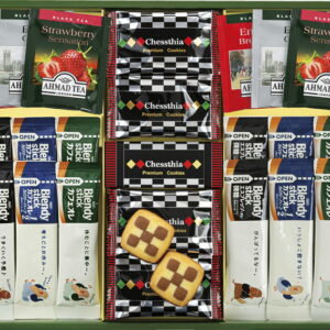 【ラッピング無料】ブレイクタイム プレミアムギフト クッキー & コーヒー & 紅茶 CC-25 チェスティアクッキー AGFブレンディスティックコーヒーカフェオレ エスプレッソオレカロリーハーフ