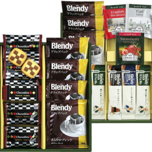 【ラッピング無料】ブレイクタイム プレミアムギフト クッキー & コーヒー & 紅茶 CC-40 ブレンディードリップコーヒー チェスティアクッキー ブレンディスティックコーヒー カロリーハーフ