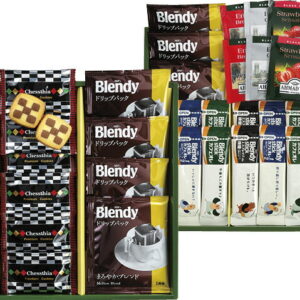 【ラッピング無料】ブレイクタイム プレミアムギフト クッキー & コーヒー & 紅茶 CC-50 チェスティアクッキー AGFブレンディドリップコーヒー カフェオレ エスプレッソオレ カロリーハーフ