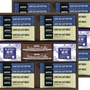 【ラッピング無料】ドトール スティックコーヒー・紅茶コレクション DST-EO ほろにがカフェ・オ・レ まろやかカフェ・オ・レ インスタントミックスコーヒー セイロン紅茶ティーバッグ